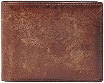 Fossil Leather Derrick Bifold & Adjustable Belt Gift Set