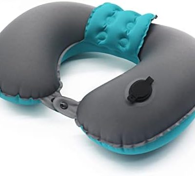 Leaflai Neck Pillow Travel Neck Pillows Inflatable, Compact Portable Head and Neck Support Pillows in Flight, U Shaped Adjustable Ultralight Compact Neck Support Pillow for Lightweight Support/Rest